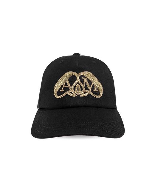 Alexander McQueen Black Baseball Cap, for men