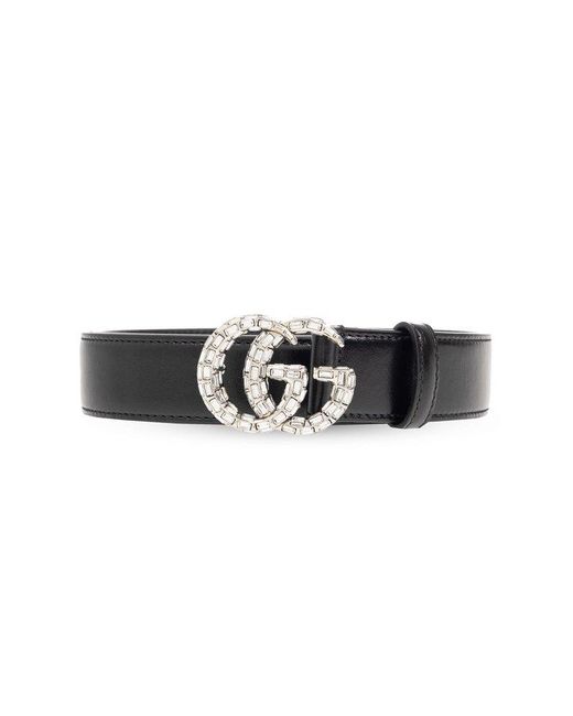Gucci Black Logo-buckle Leather Belt