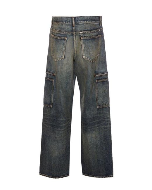 Givenchy Gray Straight-leg Jeans for men