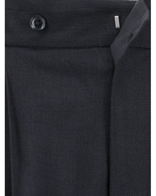 Needles Blue Wide Tailored Trousers for men