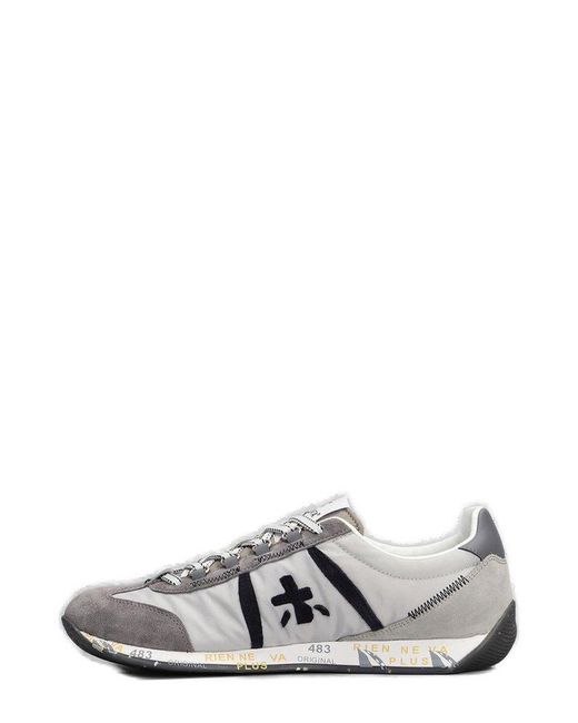 Premiata White Jackyx Low-Top Sneakers for men