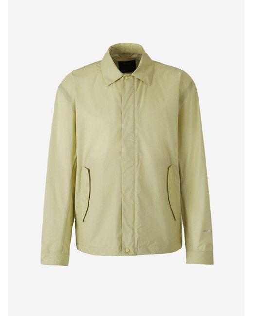 Herno Green Technical Button Overshirt for men