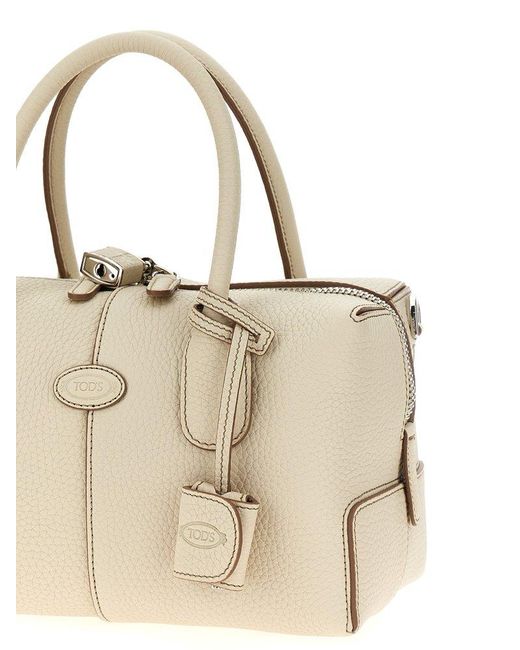 Tod's Natural Bauletto T Case Hand Bags