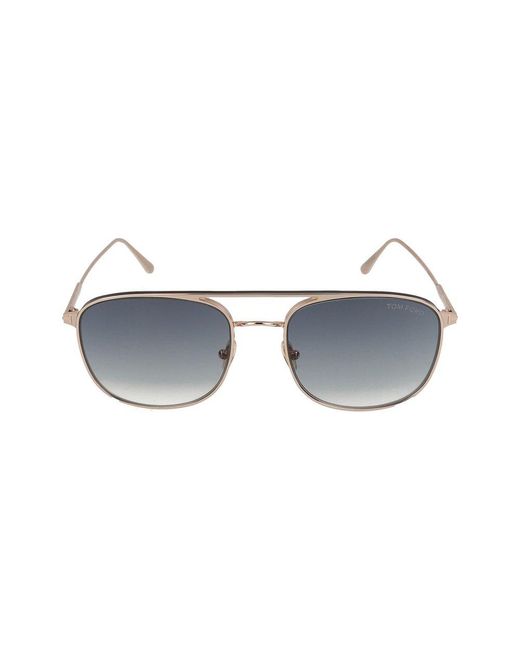 Tom Ford Jake Navigator Frame Sunglasses in Metallic for Men | Lyst UK