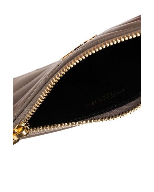 Saint Laurent Gray Leather Wallet,