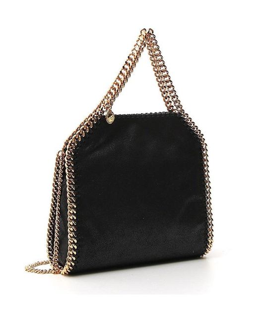 Stella McCartney Black Falabella Mini Top Handle Bag