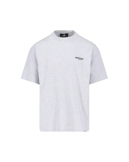 Represent White Logo T-shirt for men