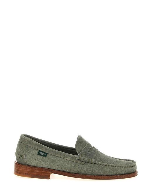 Paraboot Green Coraux Round Toe Loafers for men