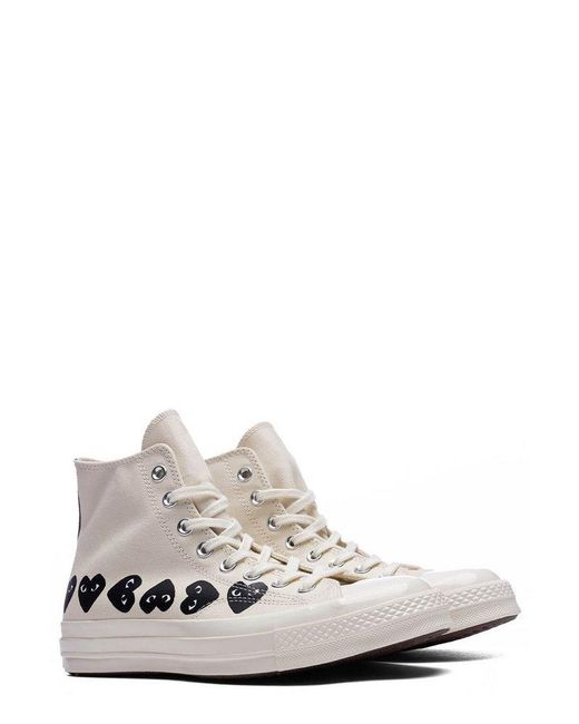 Converse White X Comme Des Garçons Play Chuck 70 High-Top Sneakers