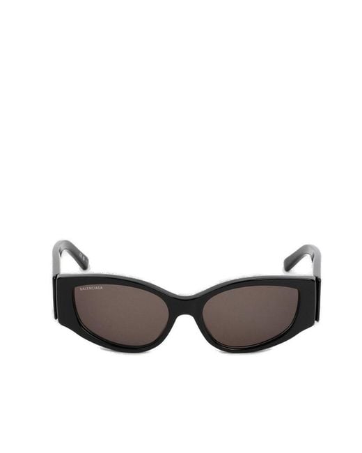 Balenciaga Gray Side Logo Printed Sunglasses