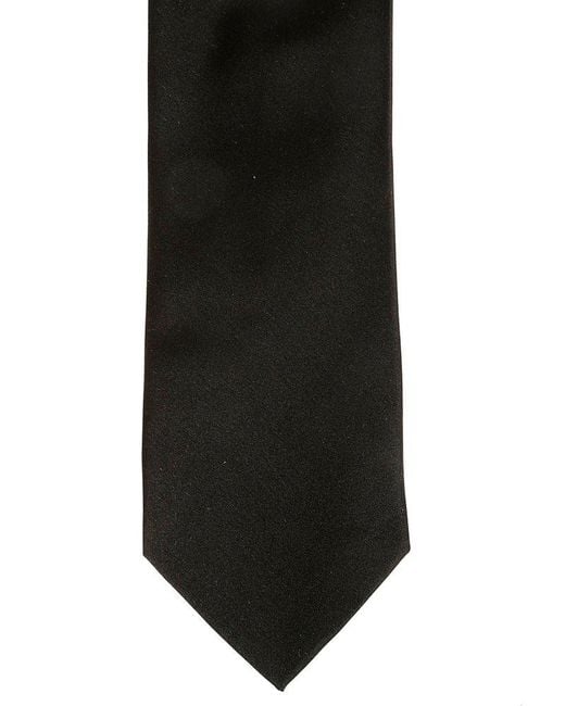 Errico Formicola Black Classic Tie for men