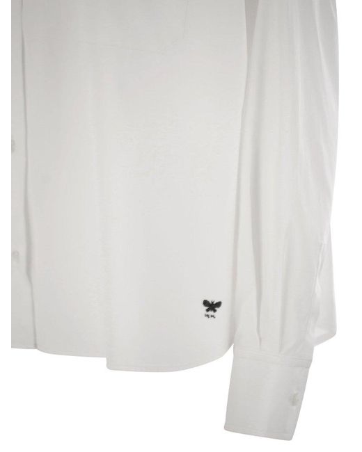 Weekend by Maxmara White Aureo Cotton Poplin Shirt