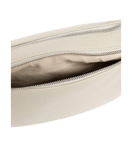 MM6 by Maison Martin Margiela White Leather Shoulder Bag