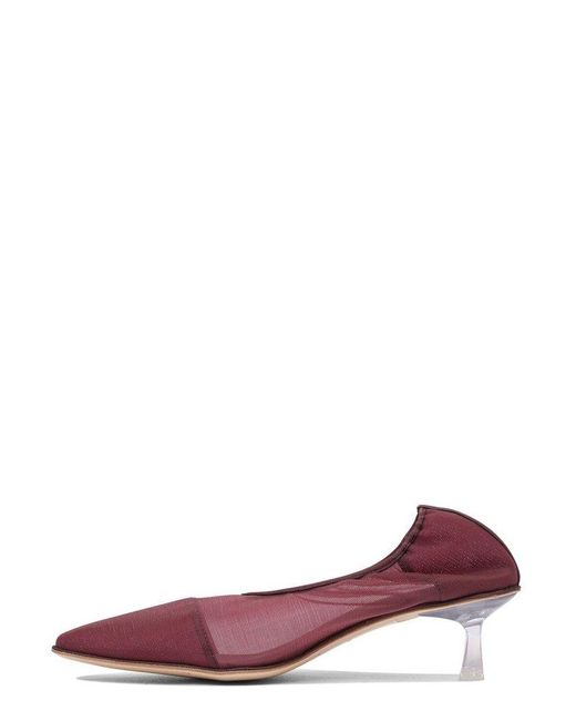 STUDIO AMELIA Red Iris Heel Pumps