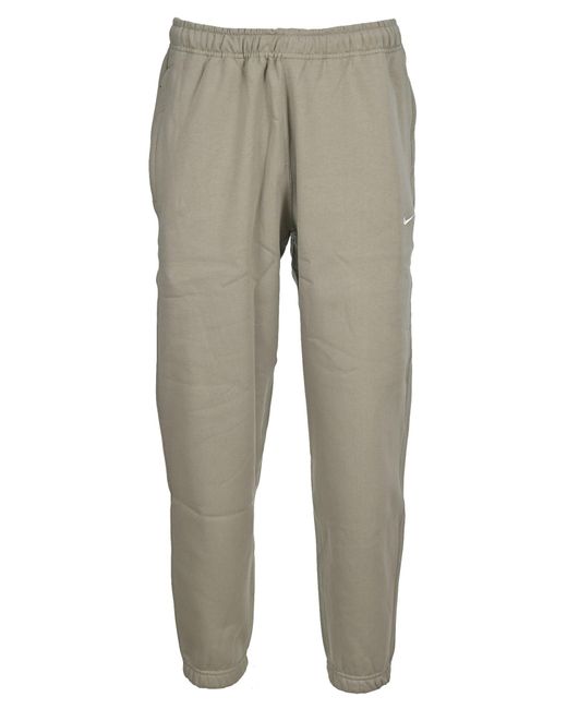 Nike Cotton Lab Logo Embroidered Sweatpants in Brown for Men - Lyst