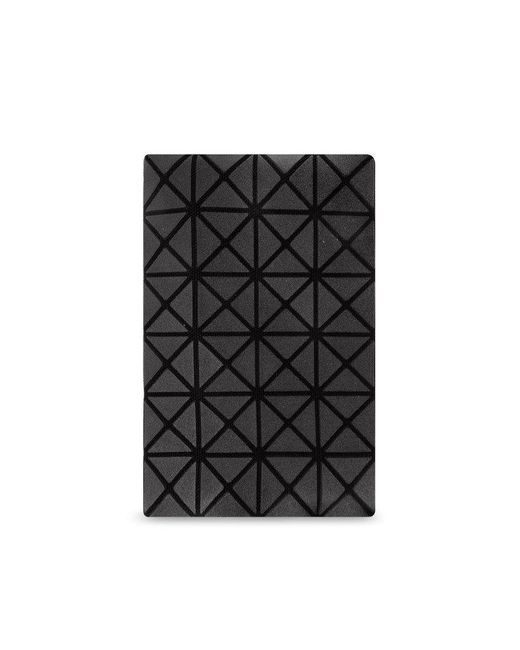 Bao Bao Issey Miyake Black 'oyster' Card Case With Geometrical Pattern,