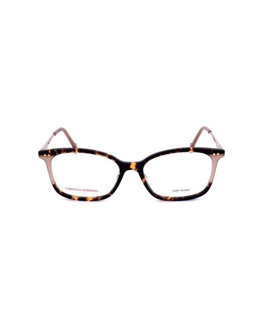 Carolina Herrera Black Rectangular Frame Full Rim Optical Glasses