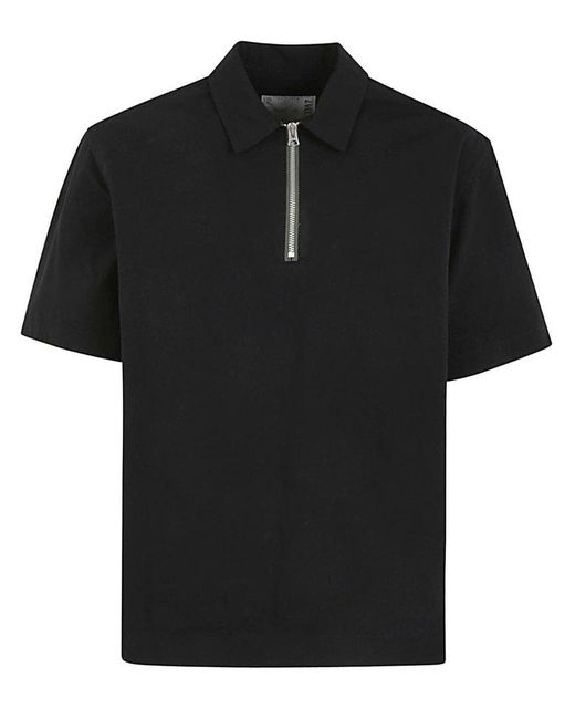 Sacai Black Rip Stop Pullover Clothing for men