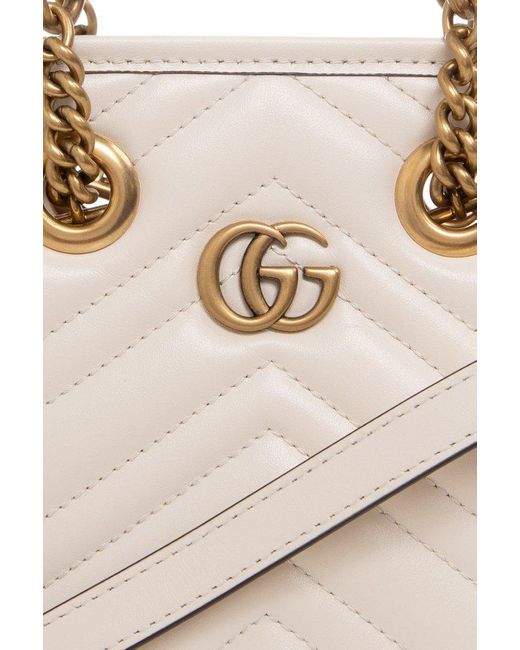 Gucci Natural GG Marmont Mini Tote Bag