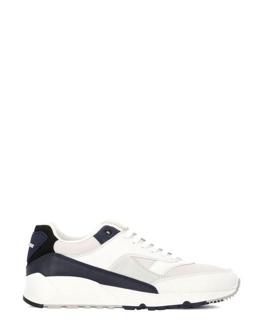 Saint Laurent White Lace-Up Sneakers for men