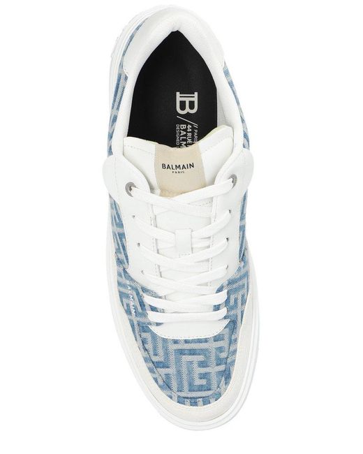 Balmain Blue ‘B-Court’ Sports Shoes for men