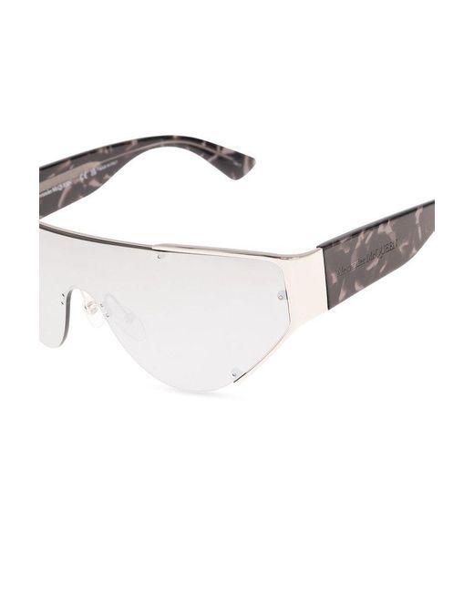 Alexander McQueen White Sunglasses,