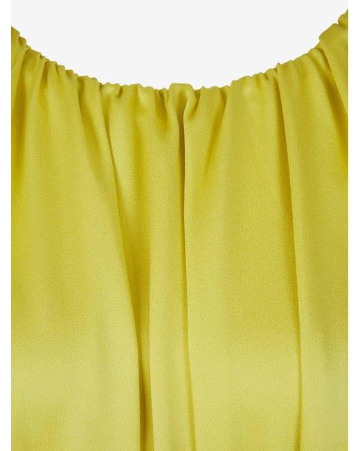 Jil Sander Yellow Enverse Maxi Dress