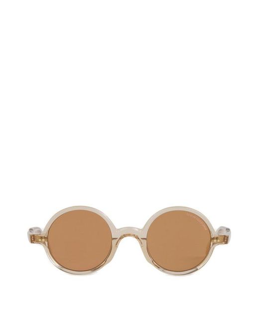 Cutler & Gross Natural Round Frame Sunglasses for men