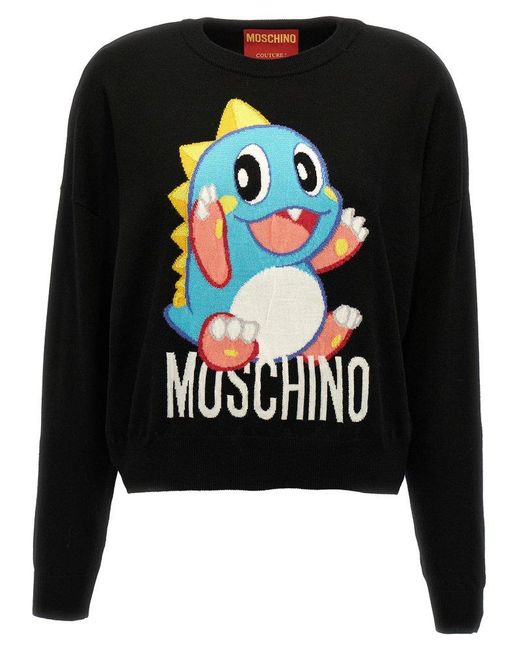 Moschino Black Bubble Bobble Sweater, Cardigans