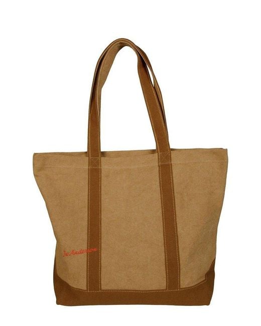 J.W. Anderson Brown Digital Printed Tote Bag for men