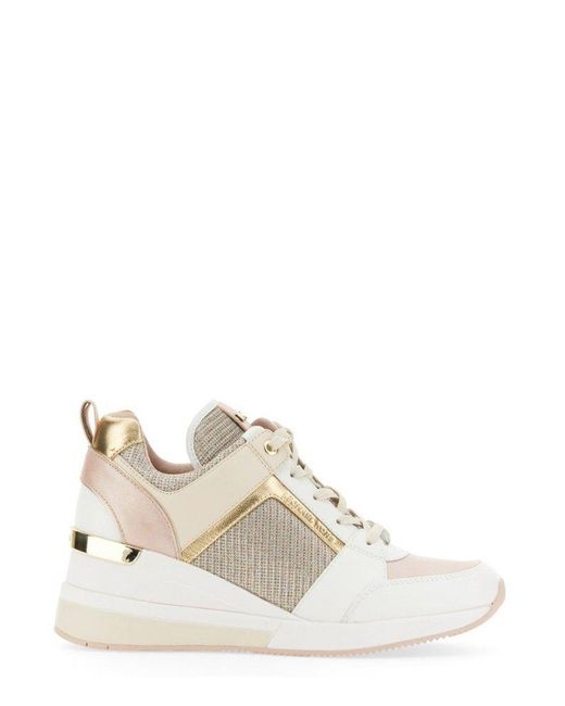 MICHAEL Michael Kors White Georgie Lace-up Sneakers