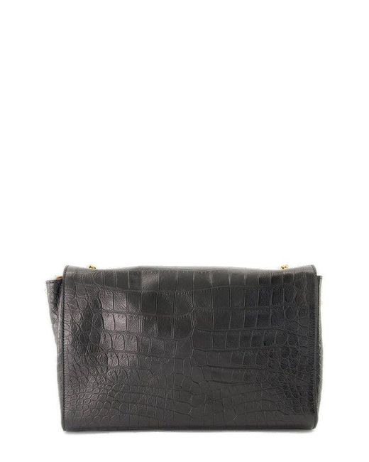 Saint Laurent Black Kate Medium Shoulder Bag