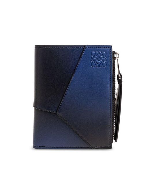 Loewe Blue Leather Wallet, for men
