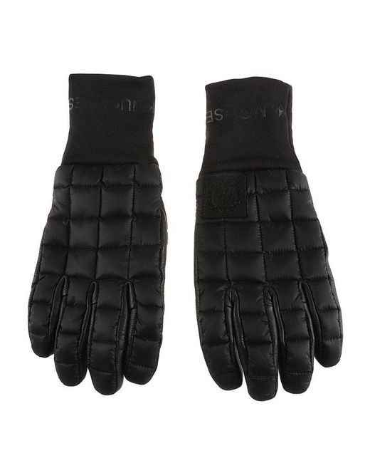 Moose Knuckles Black Farro Gloves for men
