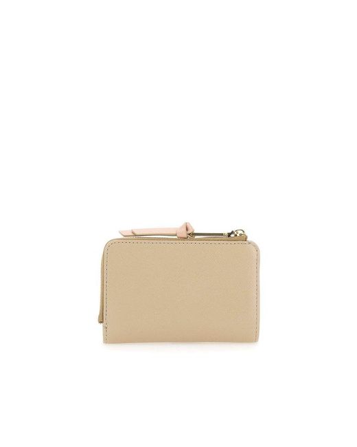 Marc Jacobs Natural "the Sim Bifold" Leather Wallet