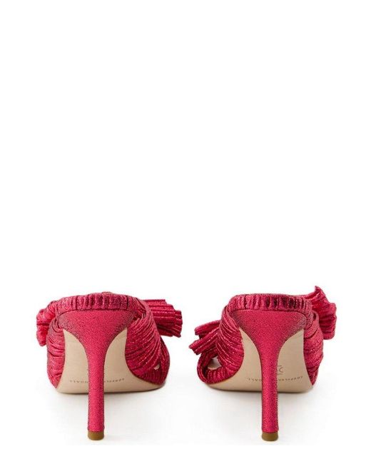 Loeffler Randall Red Claudia Knotted Sandals
