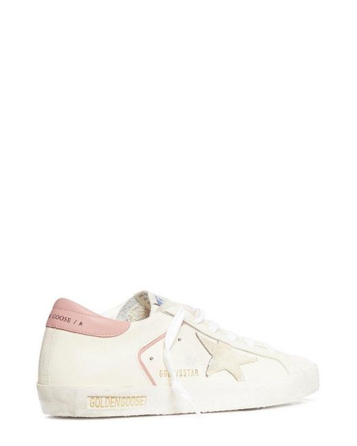 Golden Goose Deluxe Brand White Super-star Lace-up Sneakers