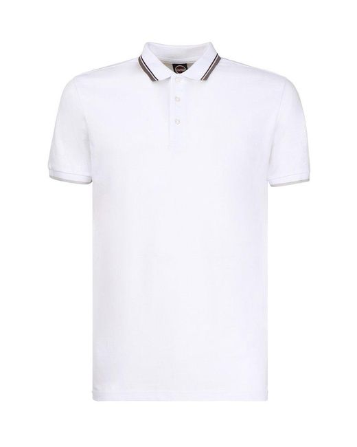 Colmar White Short-sleeved Polo Shirt for men
