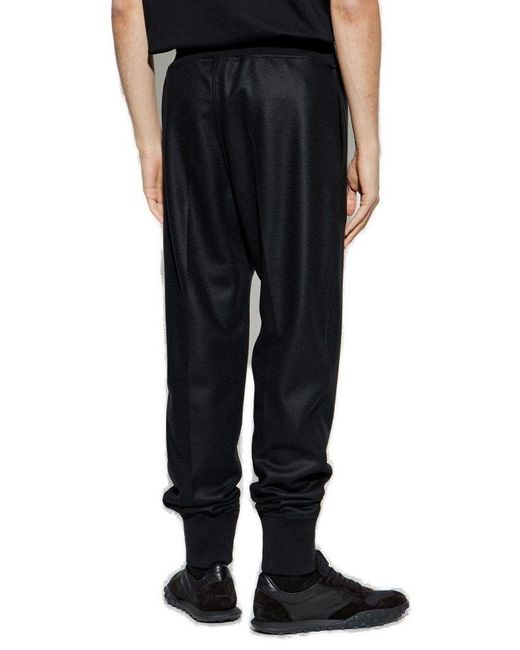 Jil Sander Black Tapered Pocketed Track Pants for men