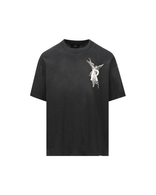 Represent Black Archangel Slightly Oversized T-Shirt for men