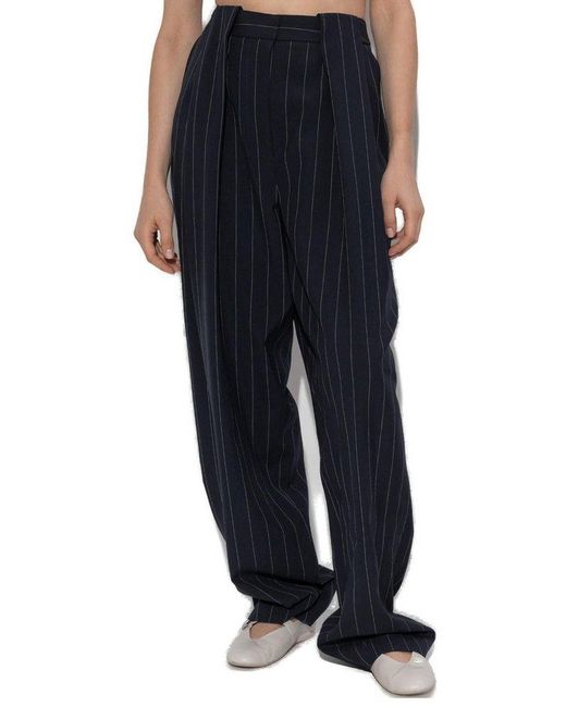 Stella McCartney Blue Trousers With Striped Pattern