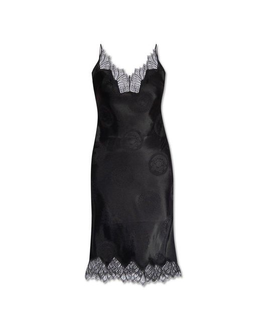 Coperni Black Lingerie-Style Dress