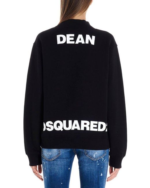 DSquared² Black Mr. Caten Printed Sweatshirt