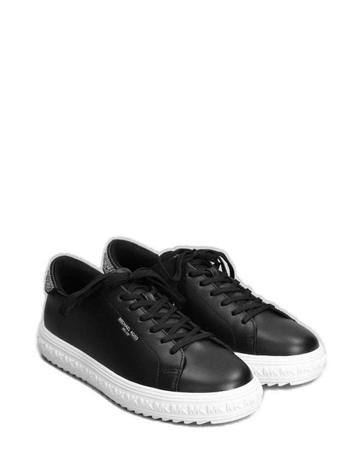 Michael Kors Black Embellished Low-top Sneakers