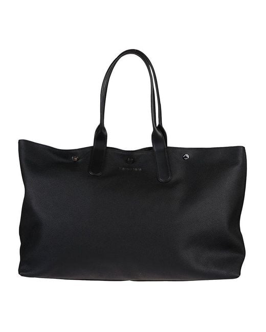 Michael Kors Black Hudson Oversized Leather Tote Bag for men