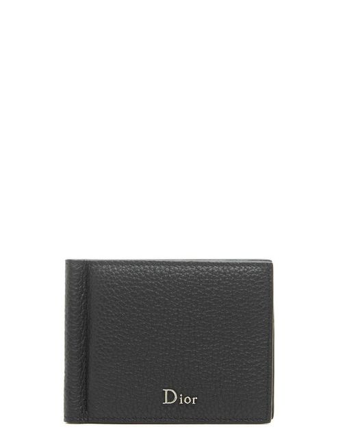 Dior Homme Black Money Clip Wallet for men