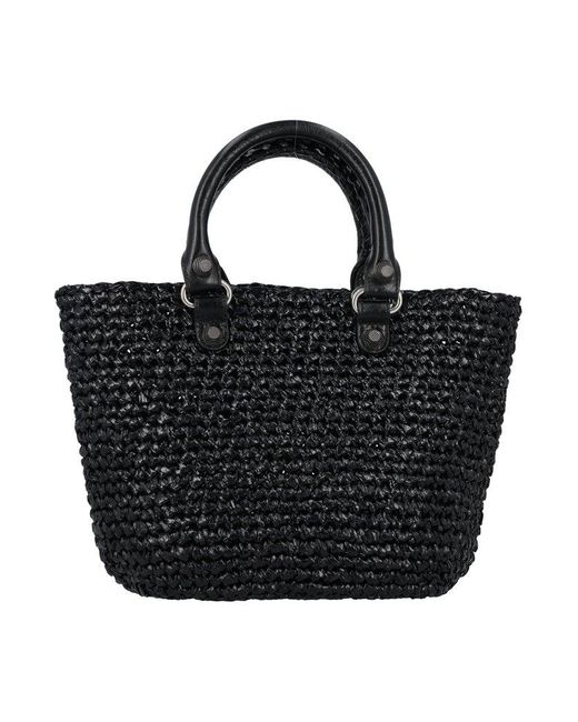 Balenciaga Black Le Cagole Small Panier Tote Bag
