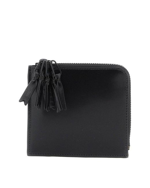 Comme des Garçons Black Comme Des Garcons Wallet Leather Multi-zip Wallet With for men