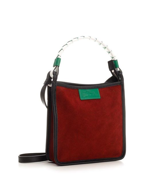 Longchamp Le Foulonné S Crossbody Bag in Red Lyst