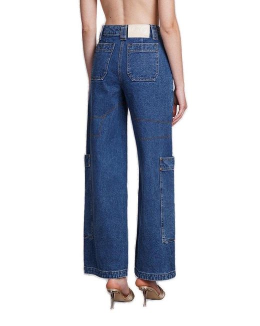Cult Gaia Blue Wynn Denim Jeans